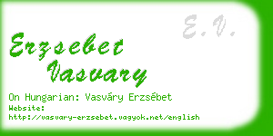 erzsebet vasvary business card