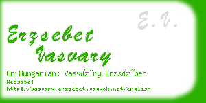 erzsebet vasvary business card